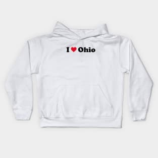 I Love Ohio Kids Hoodie